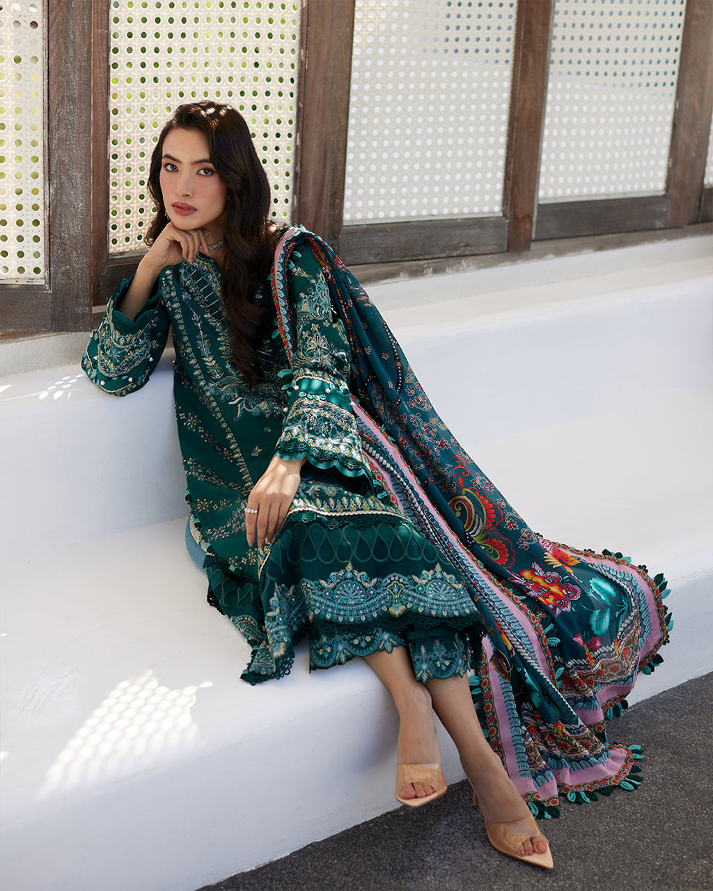 Liliana By Faiza Saqlain Luxury Lawn Collection 2024 | Milena
