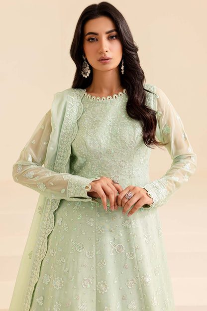 Farasha Unstitched Embroidered Lumiere Festive Formal | Aqua Dream
