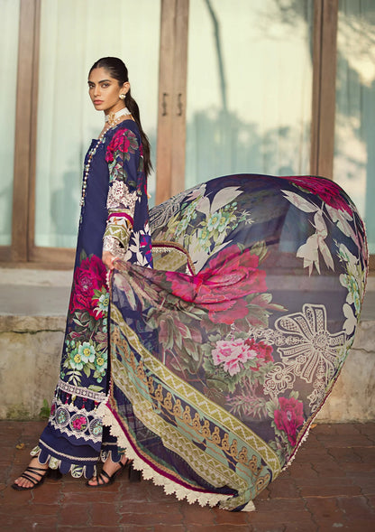 Elaf Signature Embroidered Lawn Collection | ESL-08A SINCLAIR - Mirha Fashion