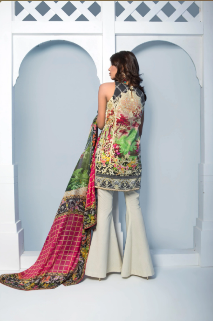 Sapphire Lawn volume III Ready to Wear | Bamboo Lawn - Mirha Fashion