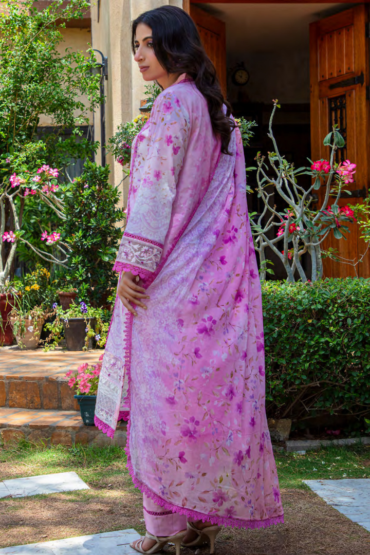 Shaanse Cotton Guldan Drop-1 Ready to Wear Collection 2026 | Pink - Mirha Fashion