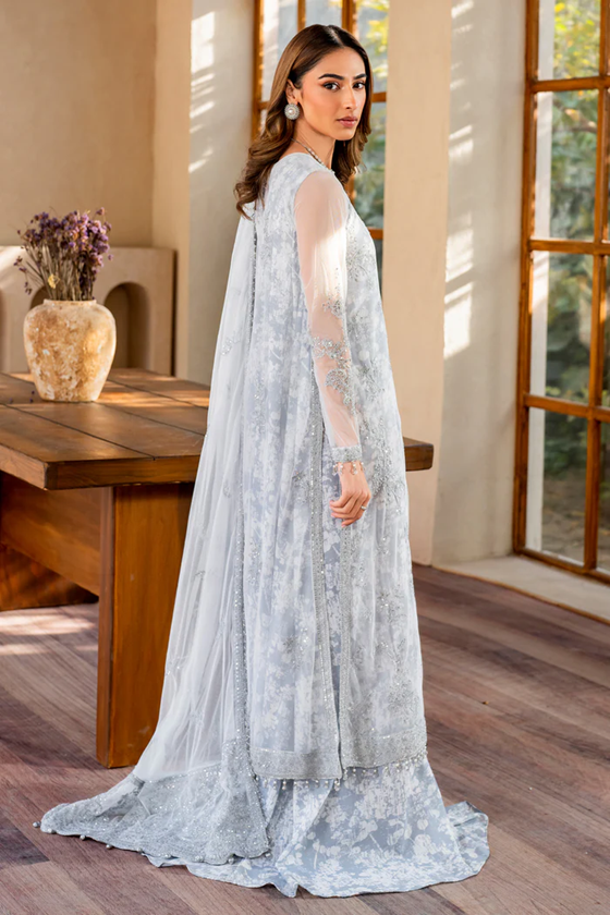 ZARIF UNSTITCHED EMBROIDERED 3PCS NET FORMAL COLLECTION | - STELLA - ZRI-02