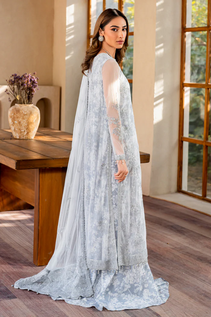 ZARIF UNSTITCHED EMBROIDERED 3PCS NET FORMAL COLLECTION | - STELLA - ZRI-02