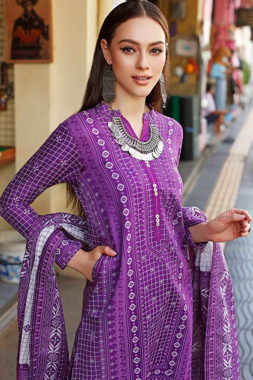 Gul Ahmed Printed Unstitched Lawn 2-piece | TL-22029A