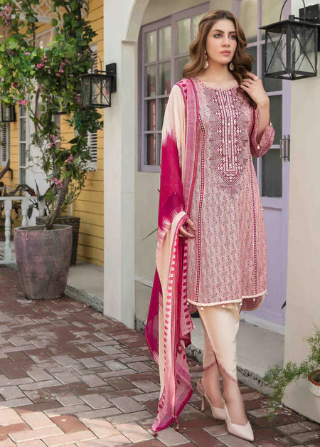 Tehzeeb By Tawakkal Embroidered Lawn Print 2023 | D-8758