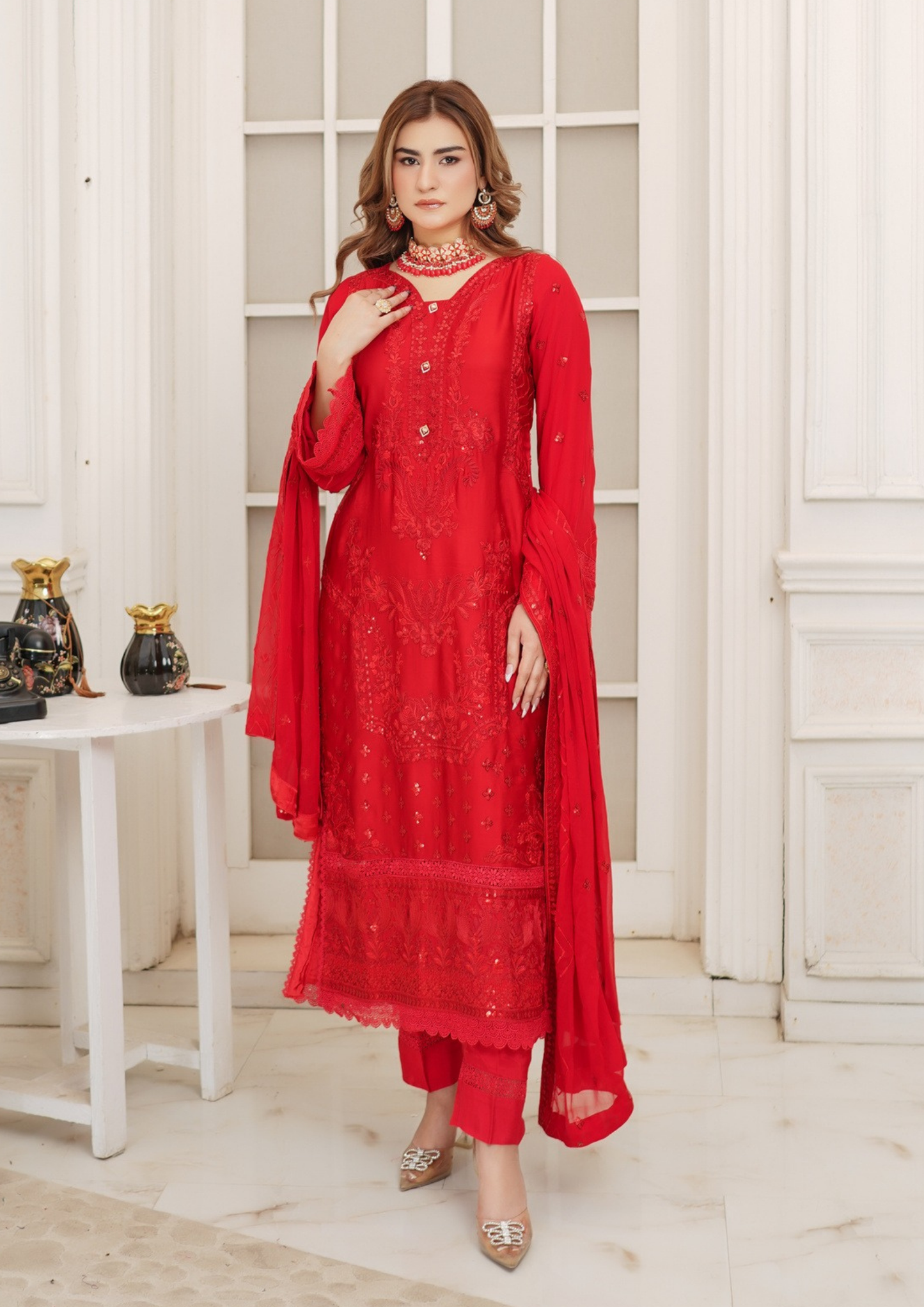 Agha Noor Silk Ready to Wear Collection Nov-2025 | Red