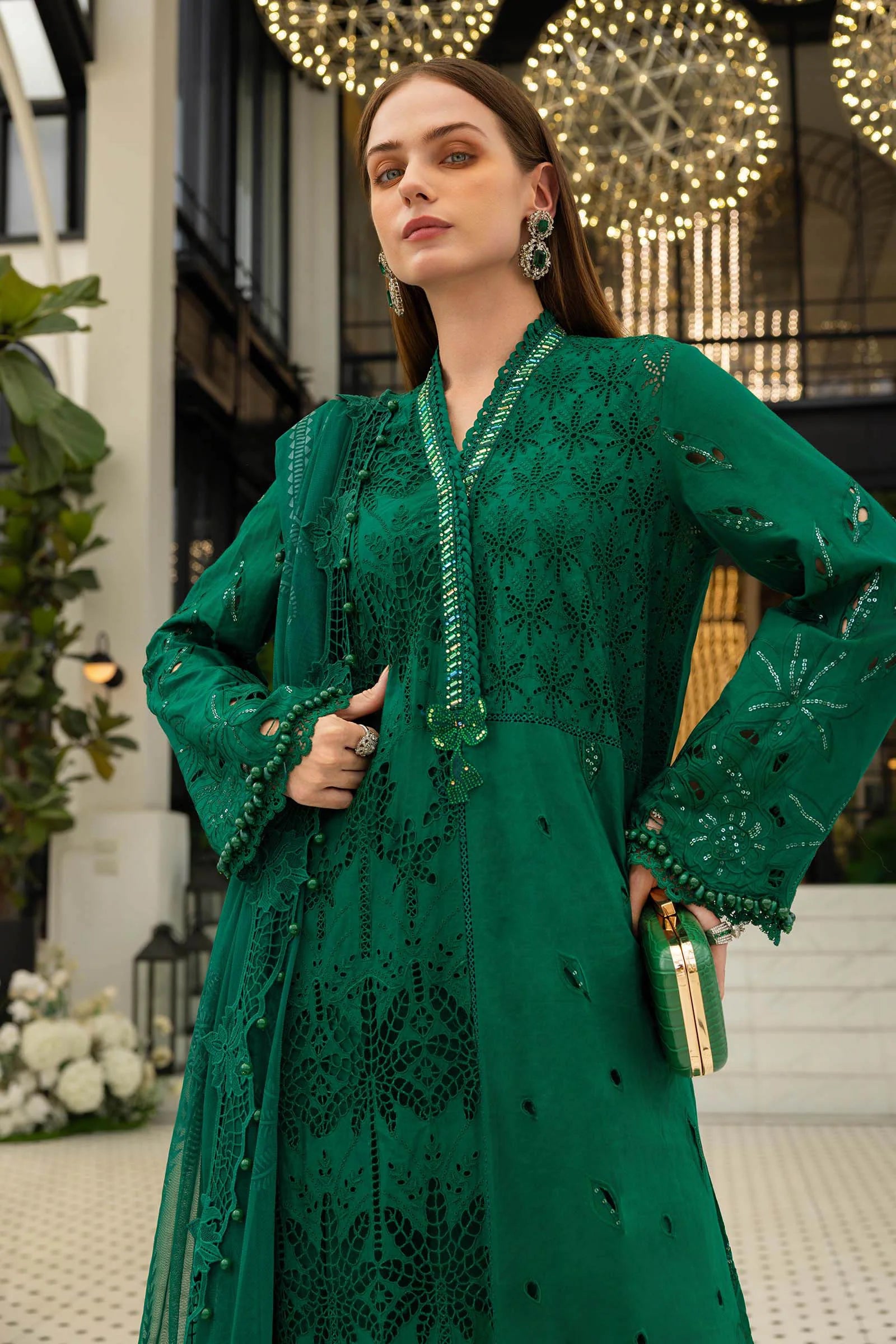 Maria B Luxury Lawn Eid Vol-26 Unstitched Collection 2026 | D04 - Mirha Fashion