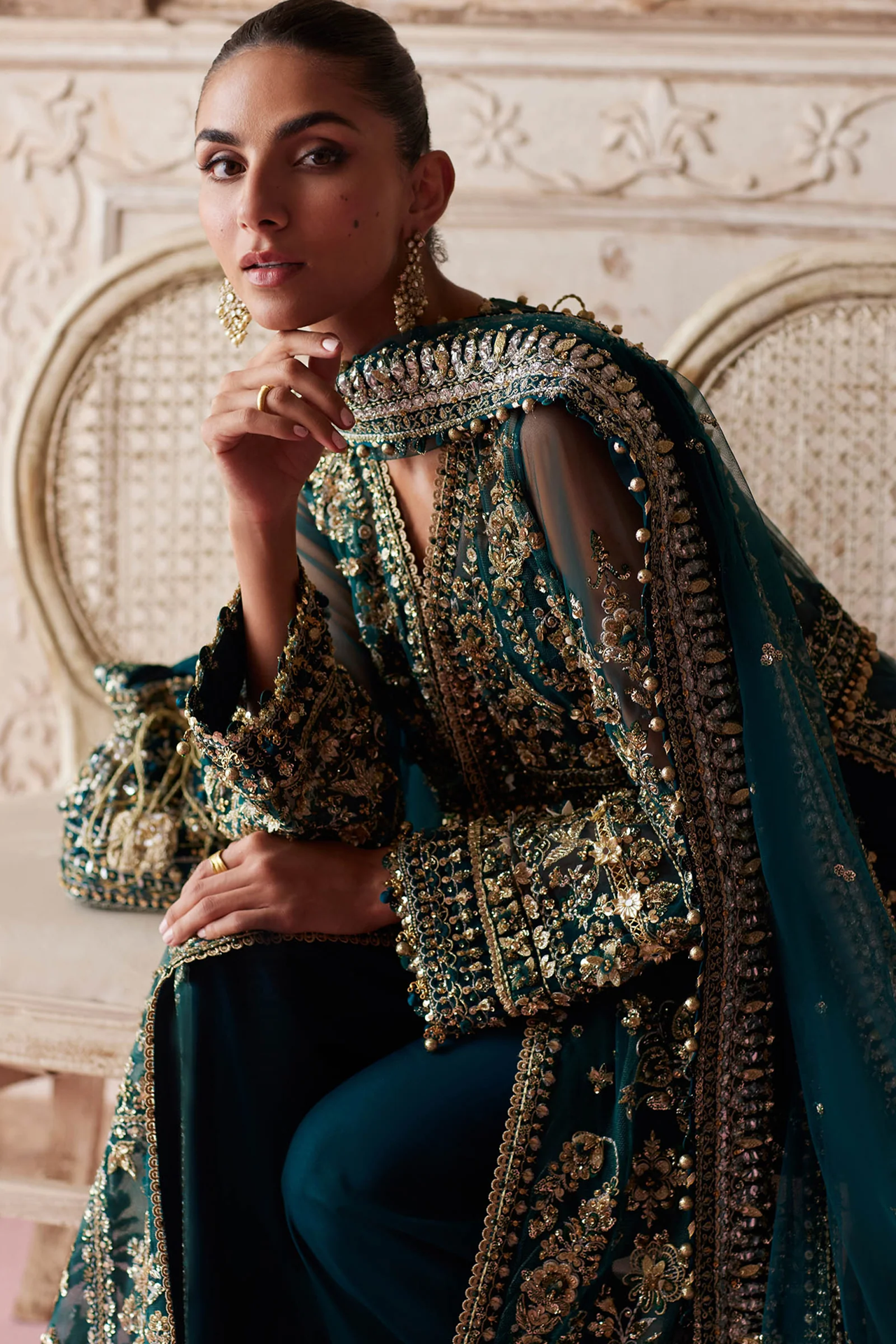 Zaha Gossamer Wedding Festive 2025 3 PCS Unstitched Collection | AYLIN-E-JADE ZC 25-05