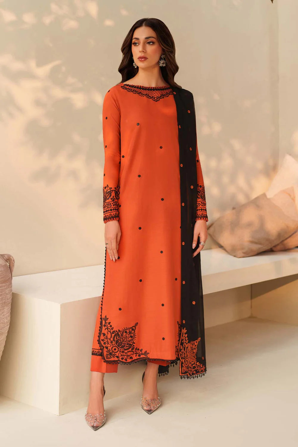 Zarif Exclusive Tabeer the Silk Edit Unstitched Collection 2026 | 05 SANGRIA - Mirha Fashion