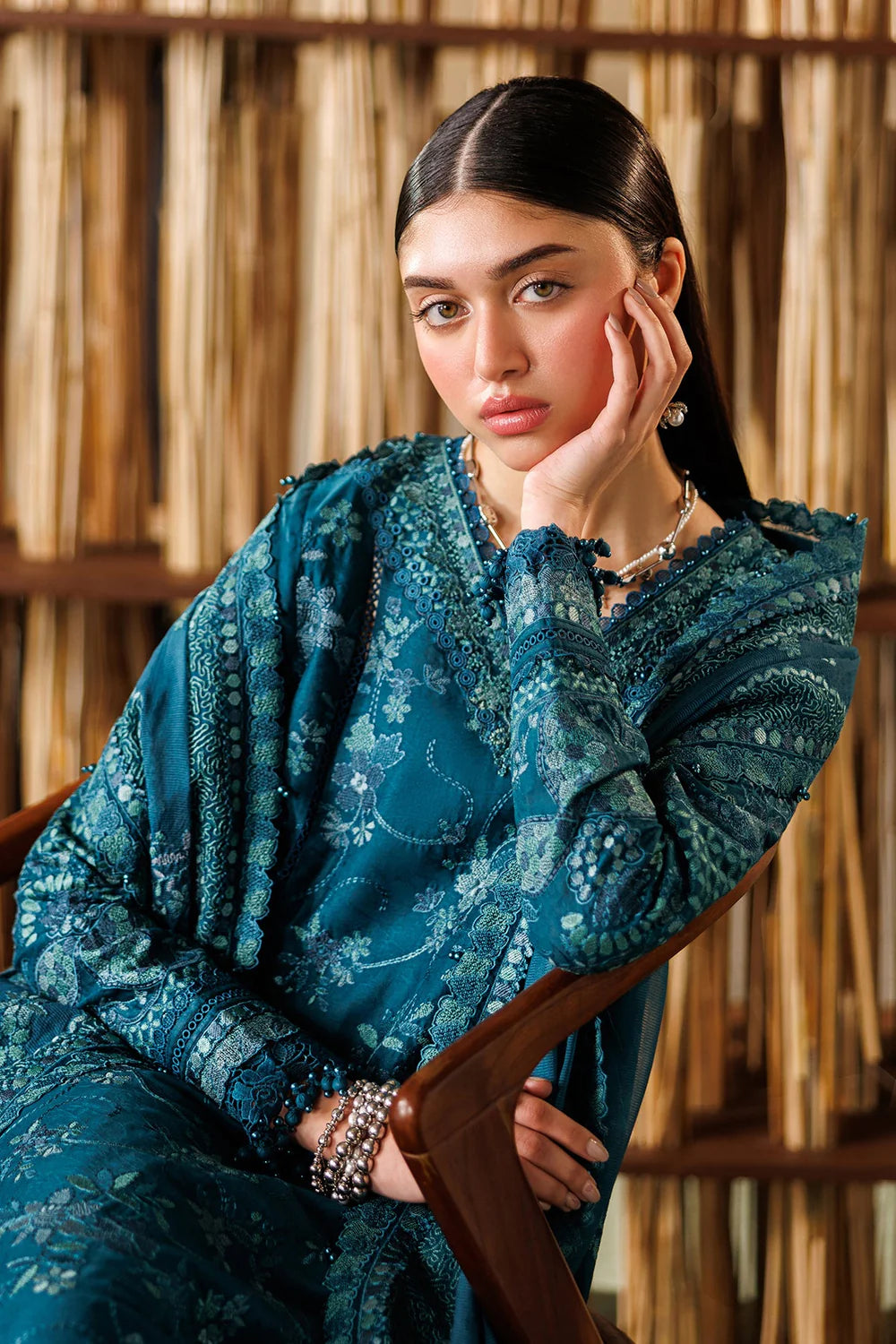 Baroque Eid Luxury Lawn Unstitched Collection 2026 | EL26-D04 - Mirha Fashion