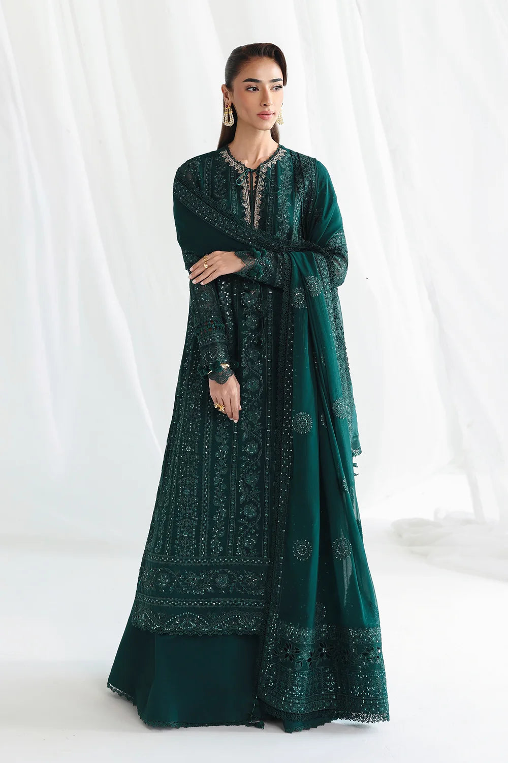 Qalamkar Luxury Chiffon Unstitched Collection | QCC-05 JANAAN