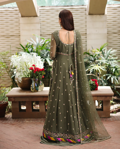 Roheenaz Aangan Chiffon Unstitched Collection 25 RUNCH250104 | Mehwar