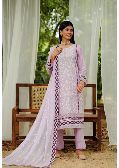 Agha Noor Cotton Ready To Wear Collection Ronak 2025 | Lavender