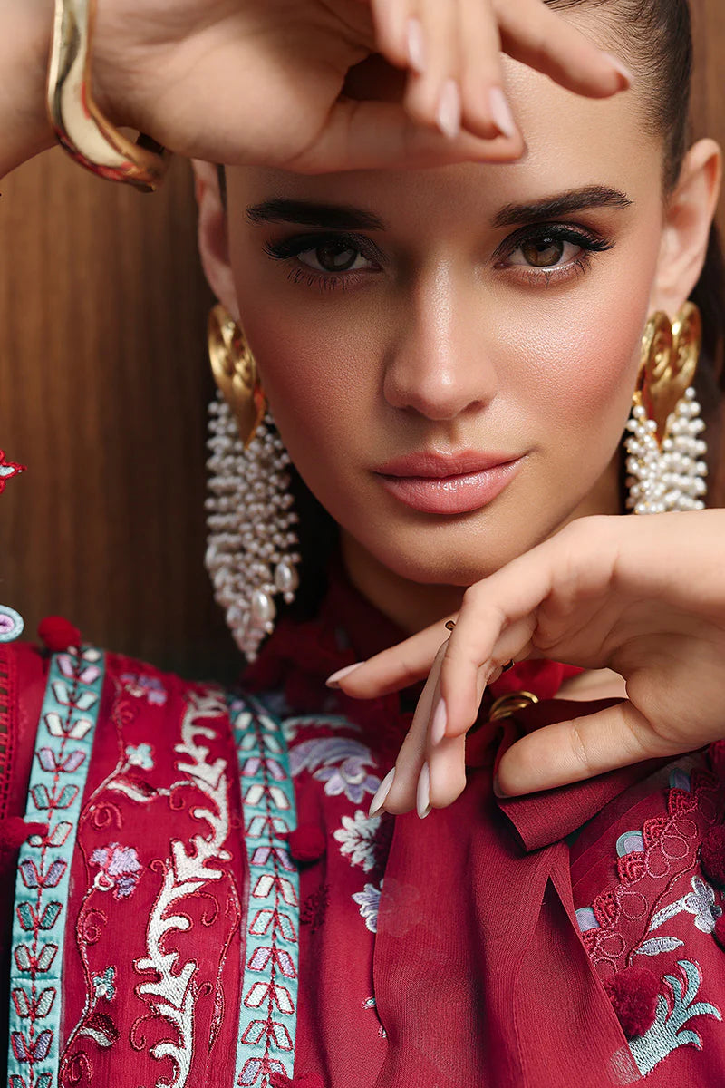 Qalamkar Chikankari Eid Edit Unstitched Collection 2026 | RUBY - Mirha Fashion