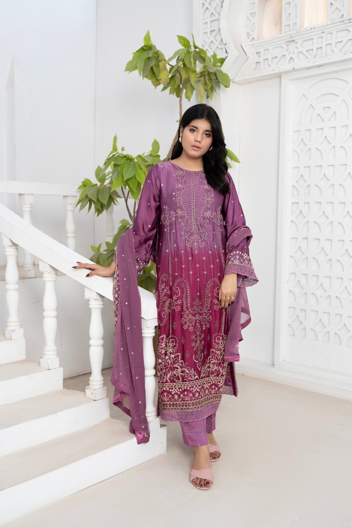 Shaanse Luxury Ombre Silk Vol-6 Ready to Wear Collection 2026 | Purpal