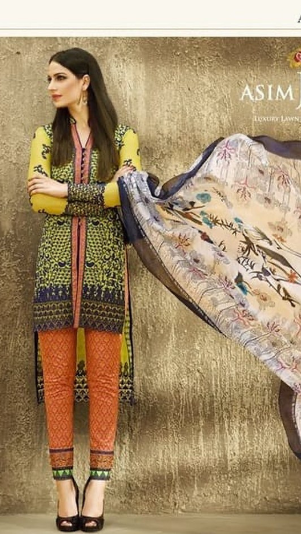 Asim Jofa Luxury Lawn Ready To Wear | AJL-14A - Mirha Fashion