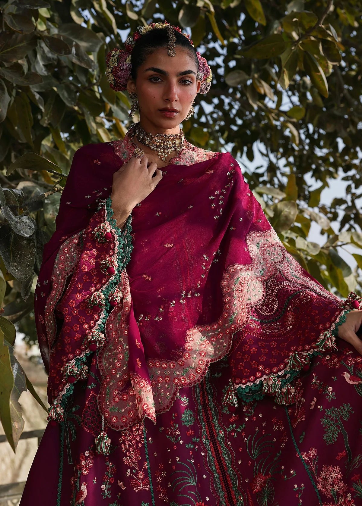 Hussain Rehar Kalabagh Luxury Lawn Unstitched Collection 2026 | D#83 ANJAS - Mirha Fashion