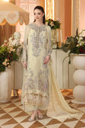Maria B Chiffon Unstitched Collection 2026 | MPC-26-208-Pastle Sunshine