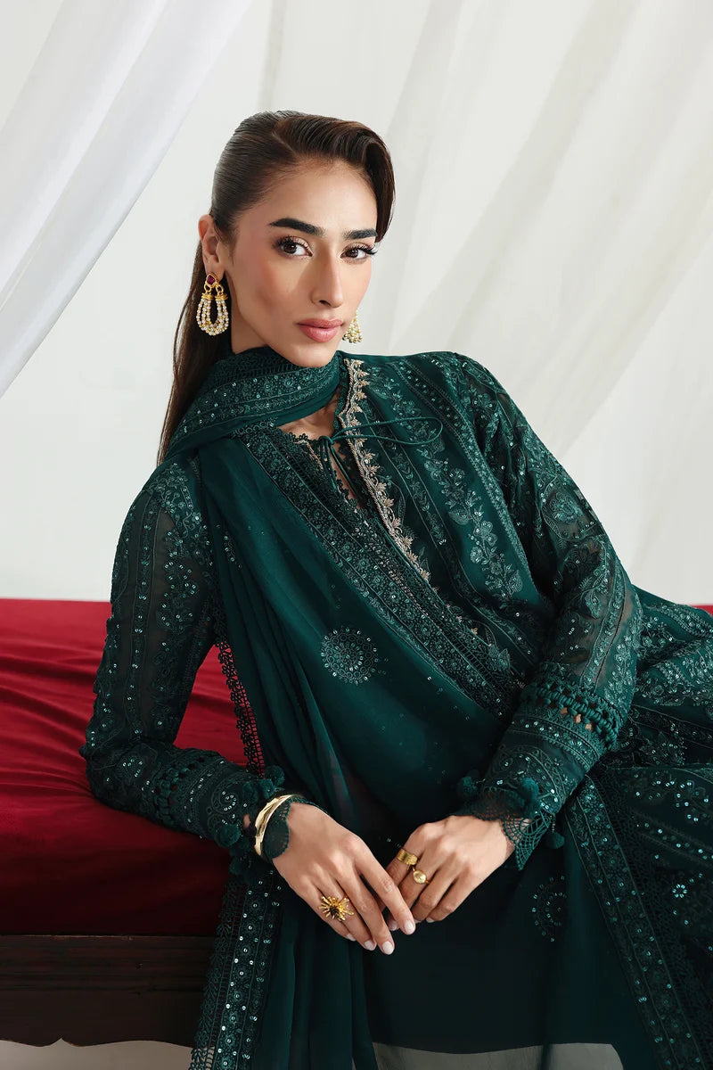 Qalamkar Luxury Chiffon Unstitched Collection | QCC-05 JANAAN