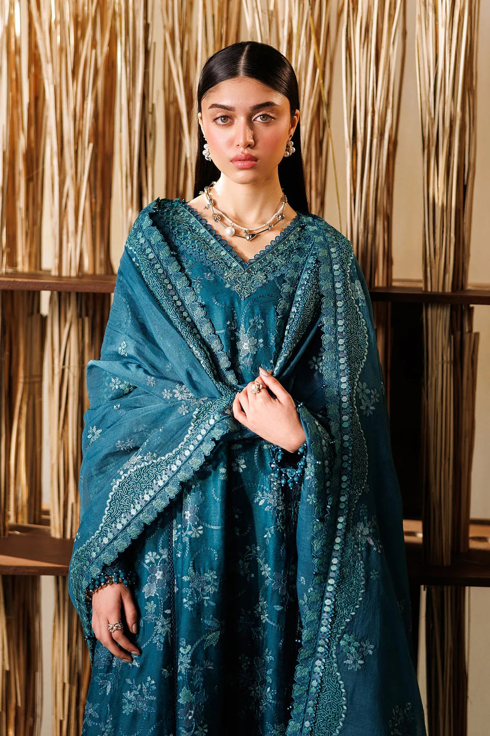 Baroque Eid Luxury Lawn Unstitched Collection 2026 | EL26-D04 - Mirha Fashion