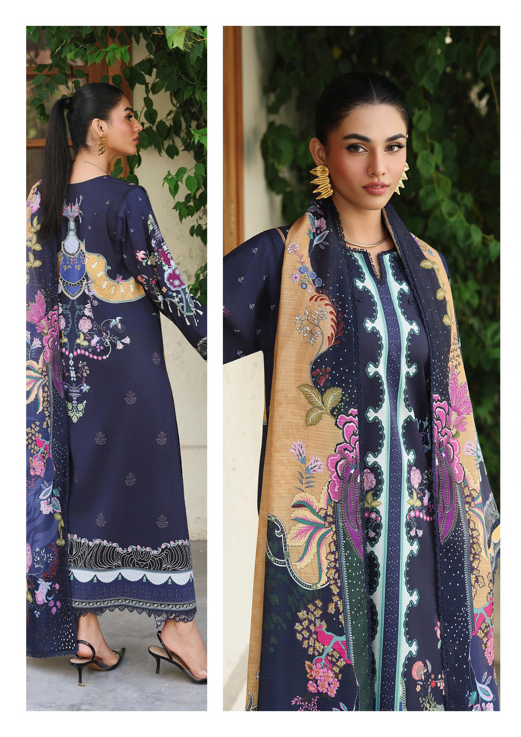 Qalamkar Qprints Winter 3PCS Unstitched Collection 2025 QW 04 A | Allan - Mirha Fashion