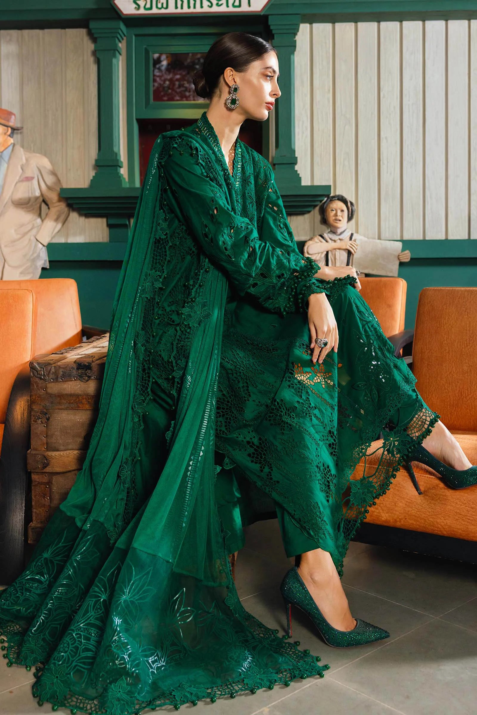 Maria B Luxury Lawn Eid Vol-26 Unstitched Collection 2026 | D04 - Mirha Fashion
