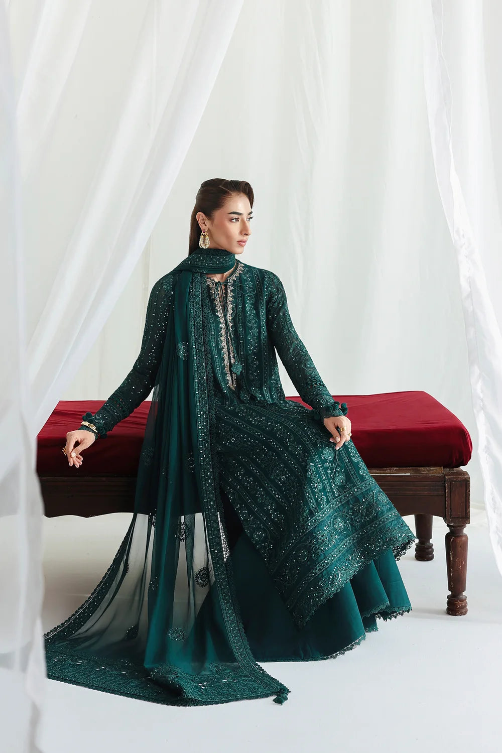 Qalamkar Luxury Chiffon Unstitched Collection | QCC-05 JANAAN