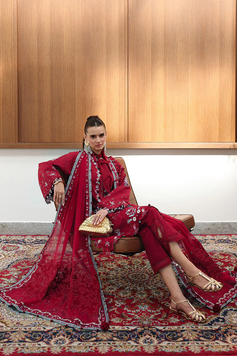 Qalamkar Chikankari Eid Edit Unstitched Collection 2026 | RUBY - Mirha Fashion