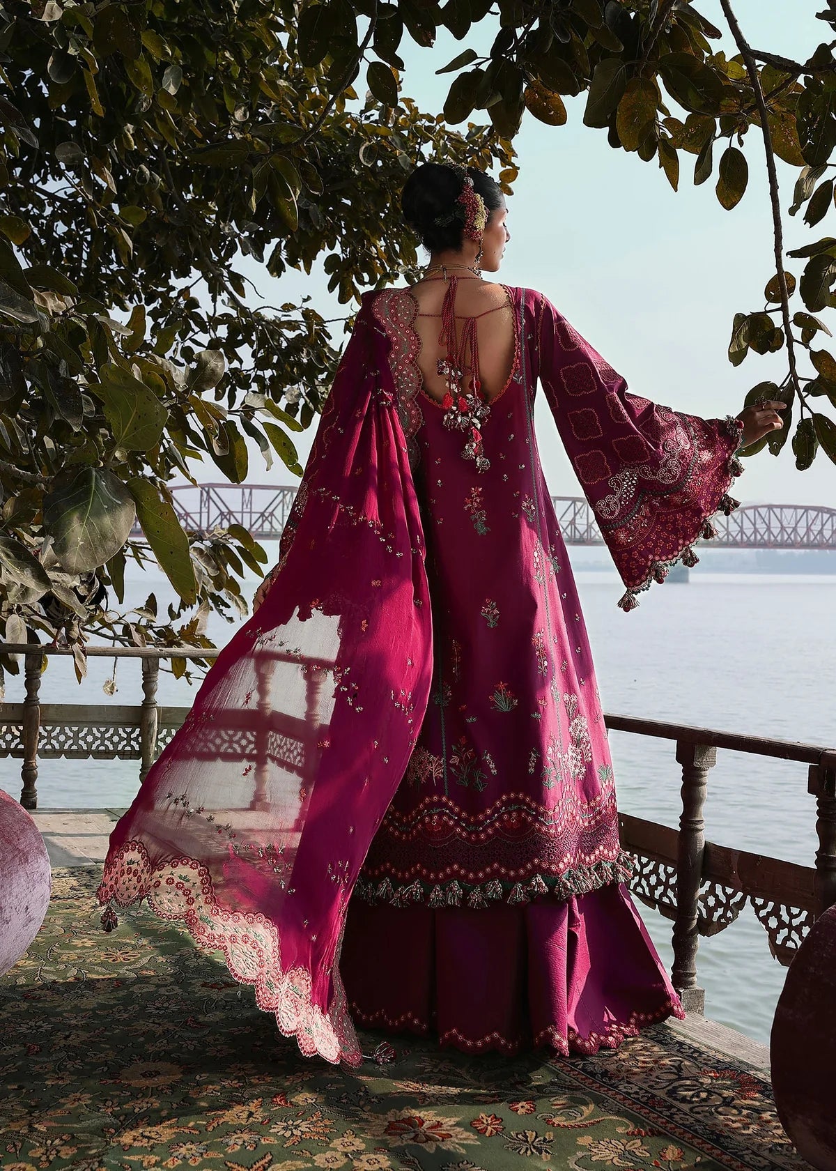 Hussain Rehar Kalabagh Luxury Lawn Unstitched Collection 2026 | D#83 ANJAS - Mirha Fashion