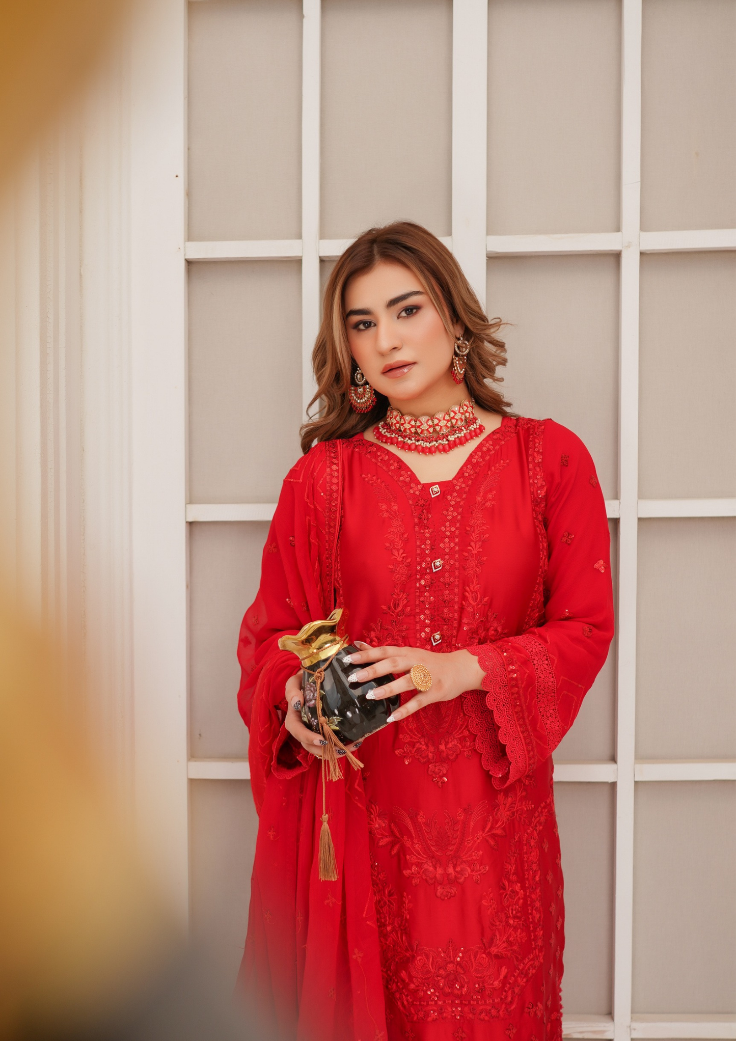 Agha Noor Silk Ready to Wear Collection Nov-2025 | Red