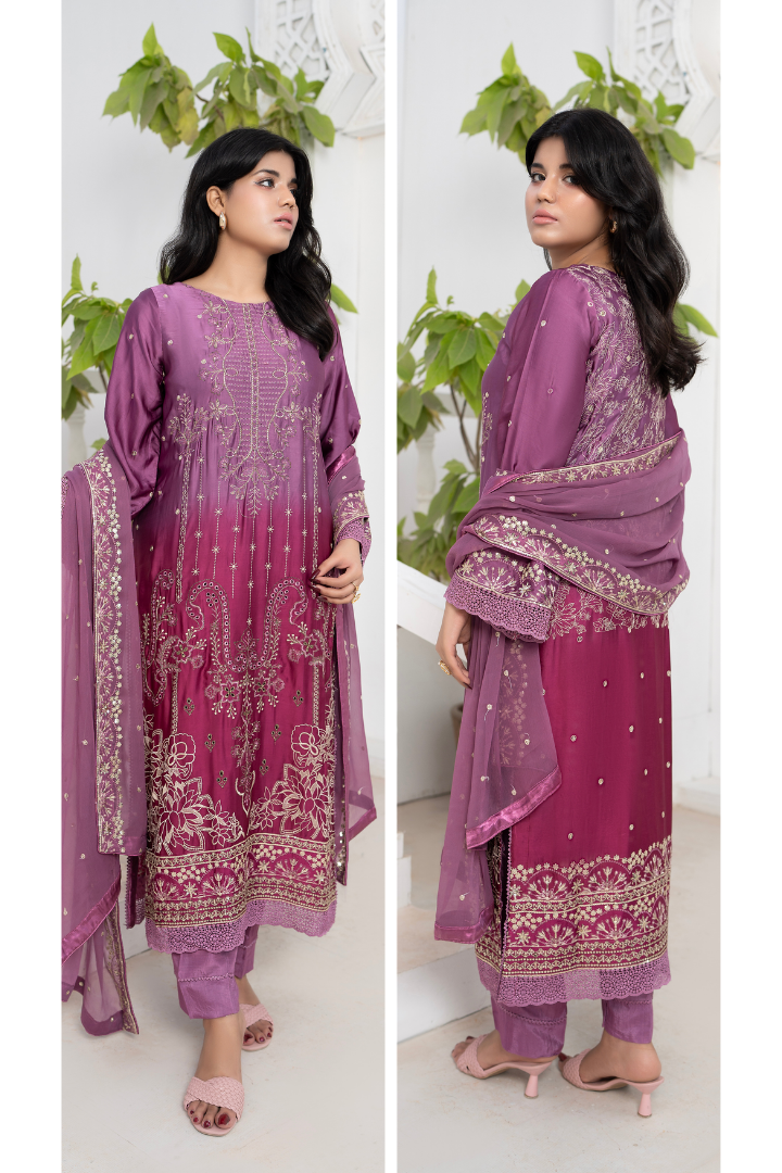 Shaanse Luxury Ombre Silk Vol-6 Ready to Wear Collection 2026 | Purpal
