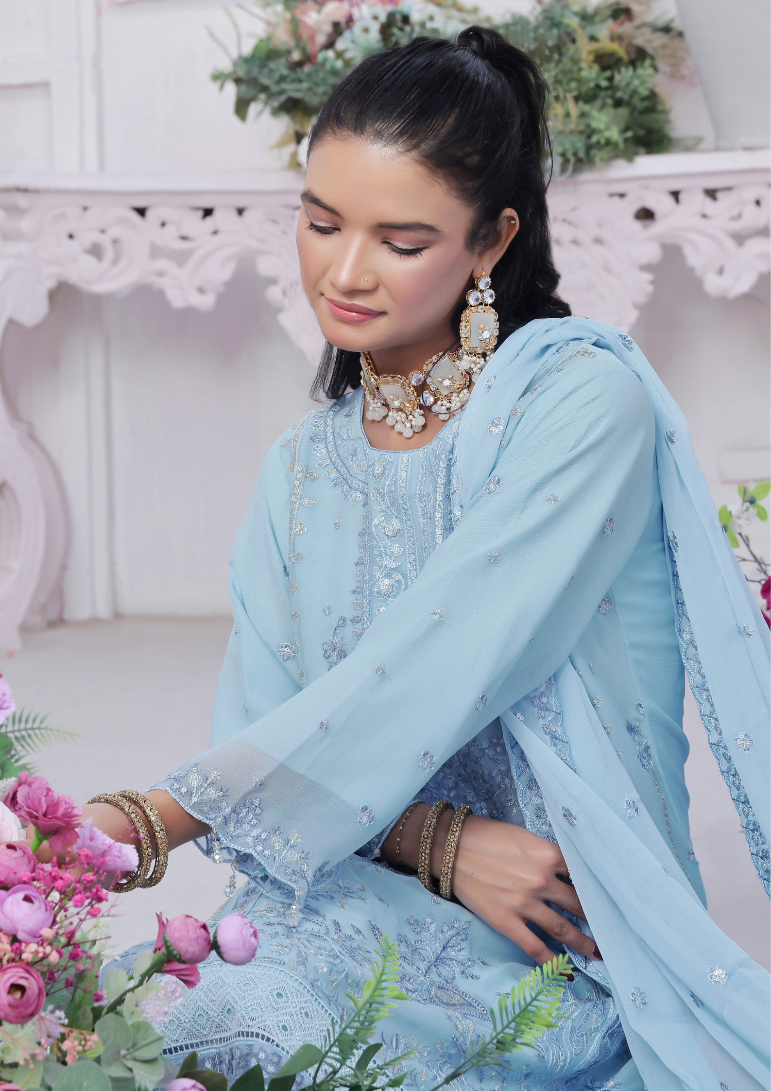 Soghat Creation chiffon  | Florum Design 02