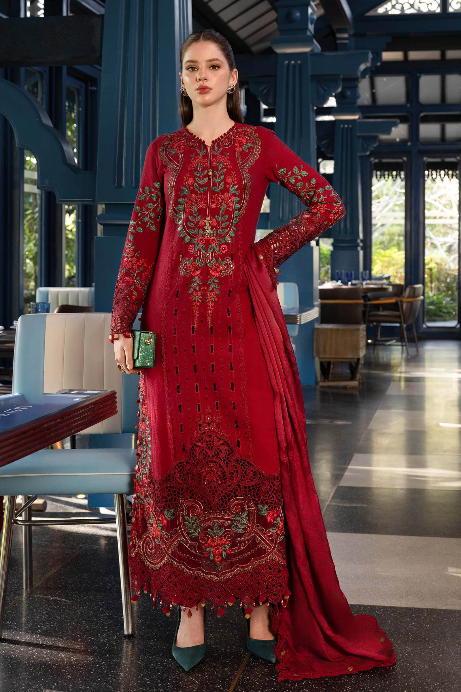Maria B Luxury Lawn Eid Vol-26 Unstitched Collection 2026 | D05 - Mirha Fashion
