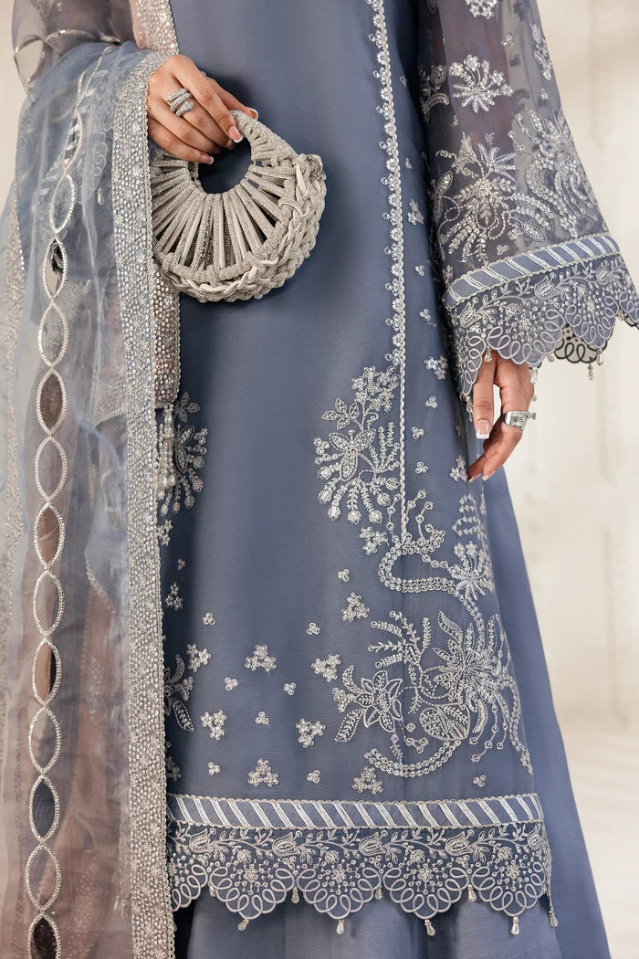 Zarif Bayaan Luxury Chiffon Unstitched Collection | D05 NILMAH