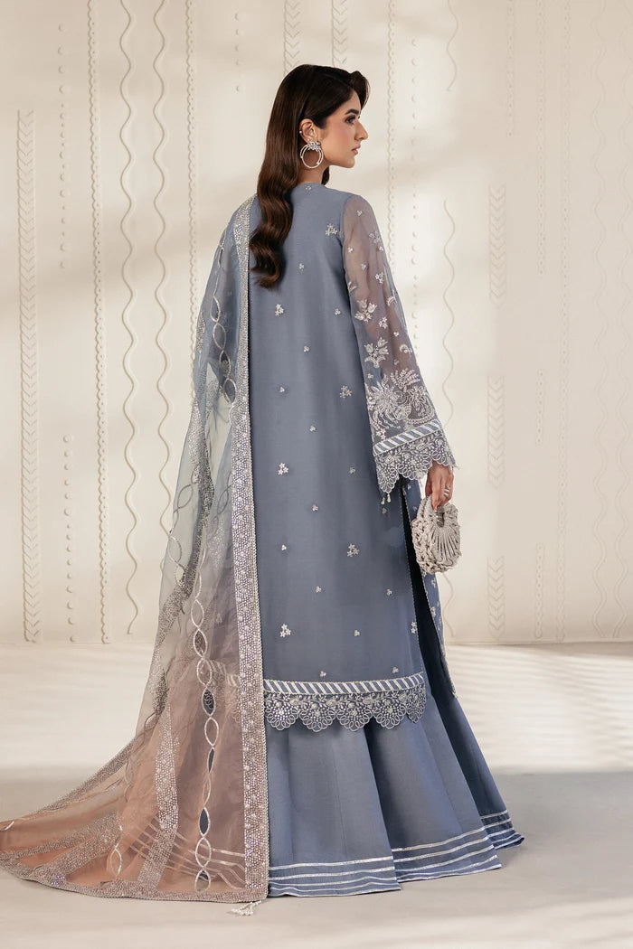 Zarif Bayaan Luxury Chiffon Unstitched Collection | D05 NILMAH