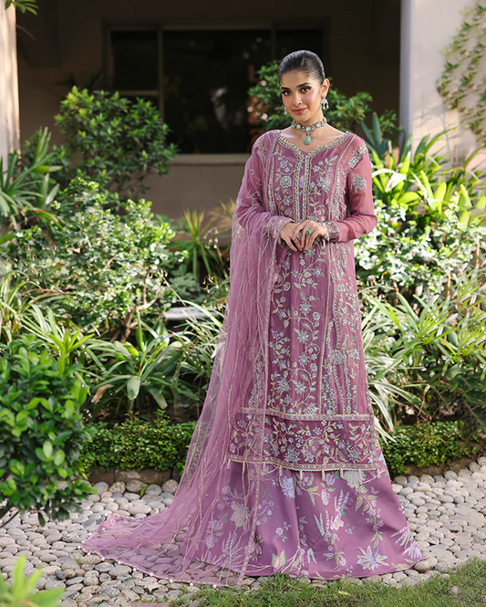 Roheenaz Aangan Chiffon Unstitched Collection 25 RUNCH250102 | Arooj