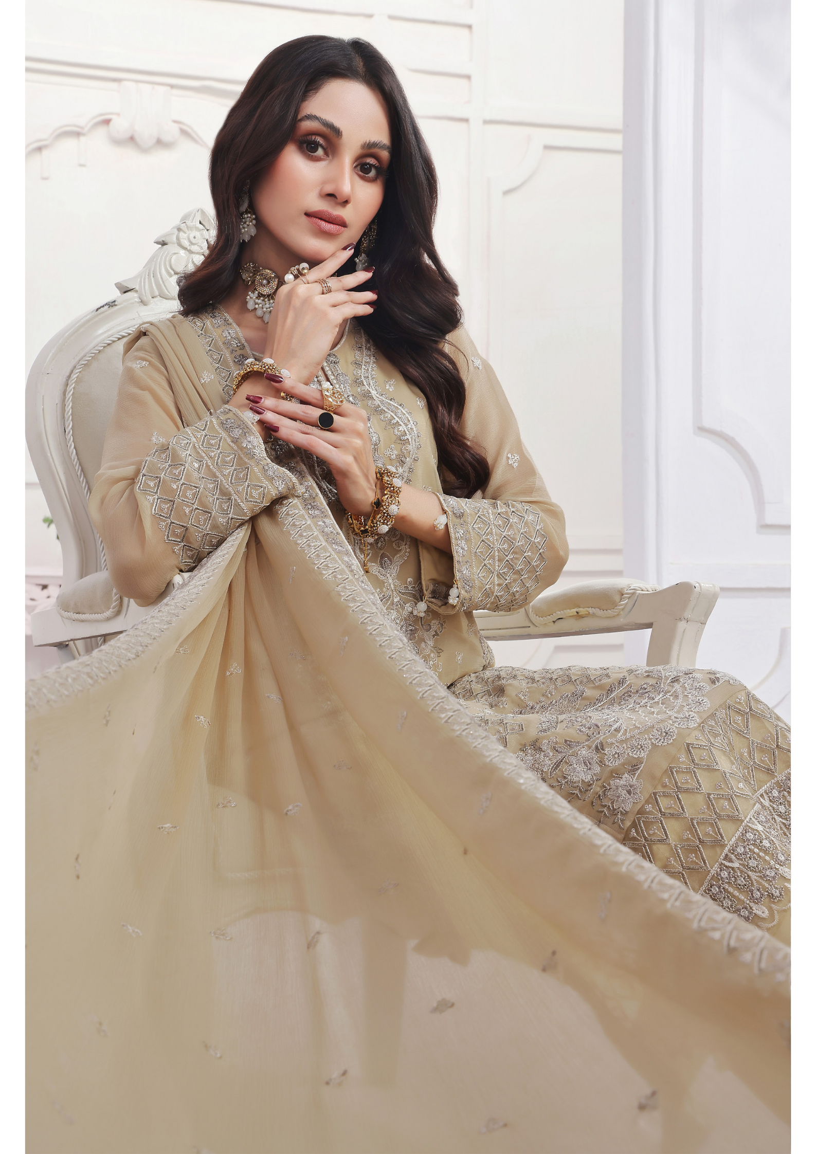 Soghat Creation chiffon  | Florum Design 01