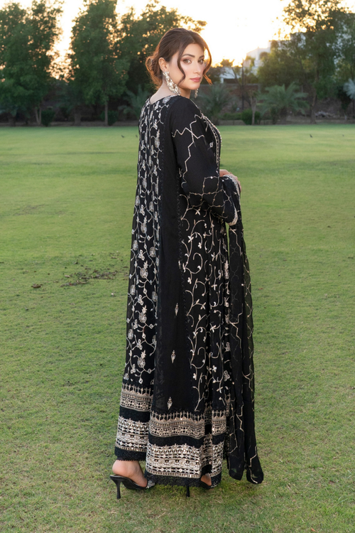 Agha Noor Luxury Gowns Rimjhim Vol-05 Ready to Wear Collection | Black - Mirha Fashion
