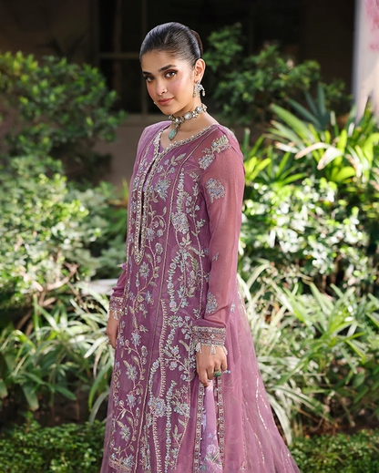 Roheenaz Aangan Chiffon Unstitched Collection 25 RUNCH250102 | Arooj