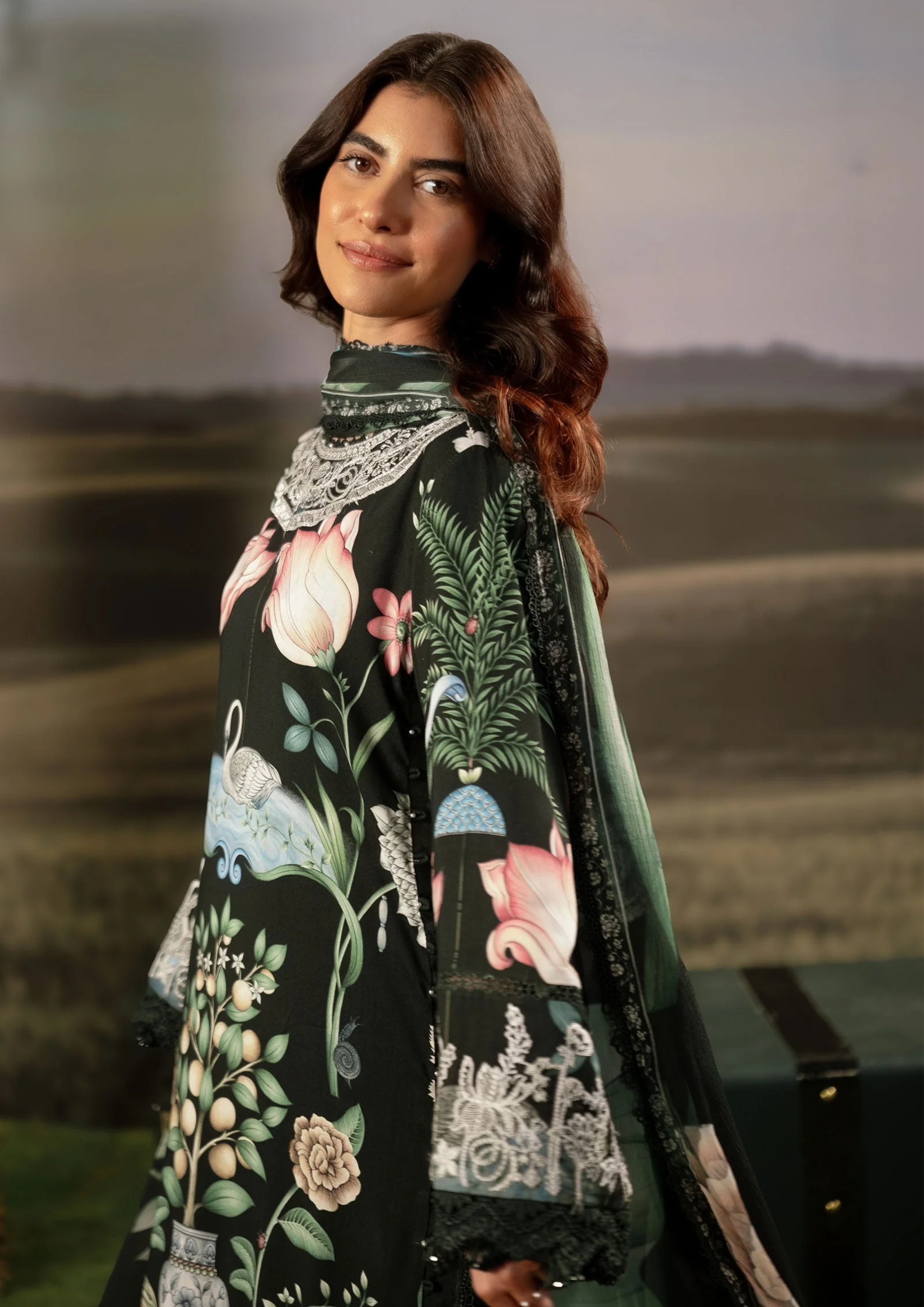 Maria B. MBasic Fall 2025 Collection – 3 Piece Unstitched Suit | 04A