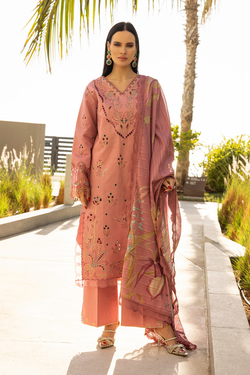 Rang Rasiya Carnation Unstitched Lawn 2025| Orchid - Mirha Fashion
