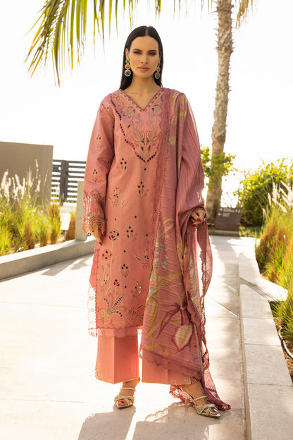 Rang Rasiya Carnation Unstitched Lawn 2025| Orchid