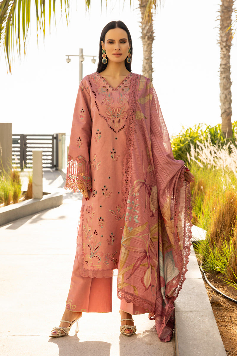 Rang Rasiya Carnation Unstitched Lawn 2025| Orchid - Mirha Fashion