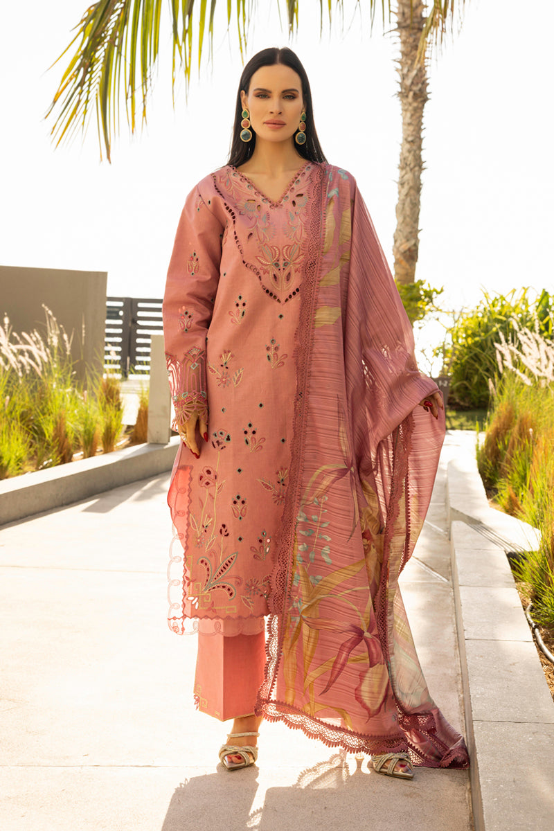 Rang Rasiya Carnation Unstitched Lawn 2025| Orchid - Mirha Fashion