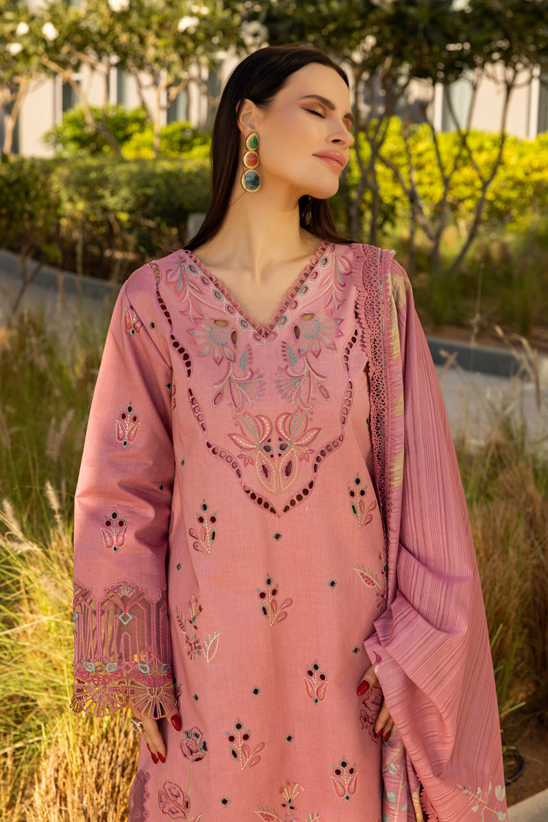 Rang Rasiya Carnation Unstitched Lawn 2025| Orchid