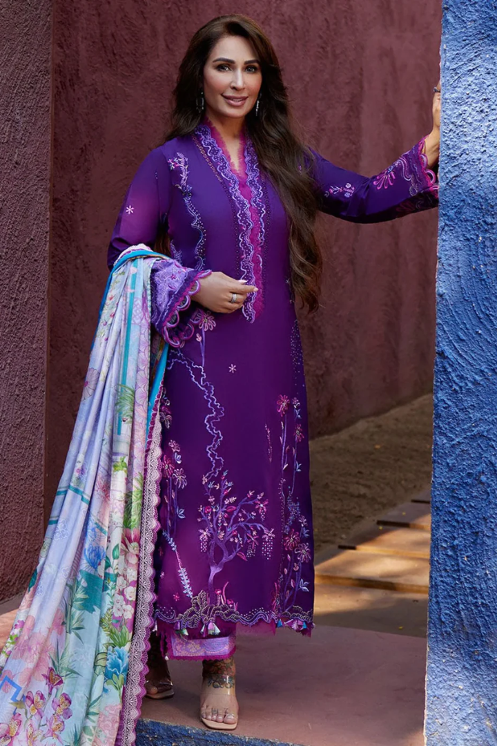Farah Talib Aziz Luxury Lawn Collection 2024 | FTA 07 - Mirha Fashion