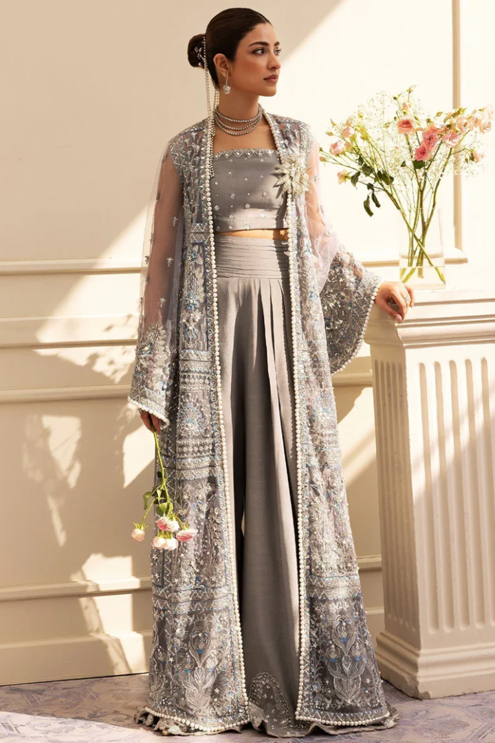 Sadaf Fawad Khan Siraa Festive 3 PCS Unstitched | OVERCAST WHISPER