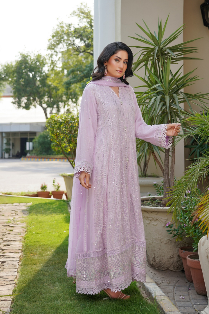 Agha Noor Luxury Gowns Afsanay Ready to Wear Collection | Lavender