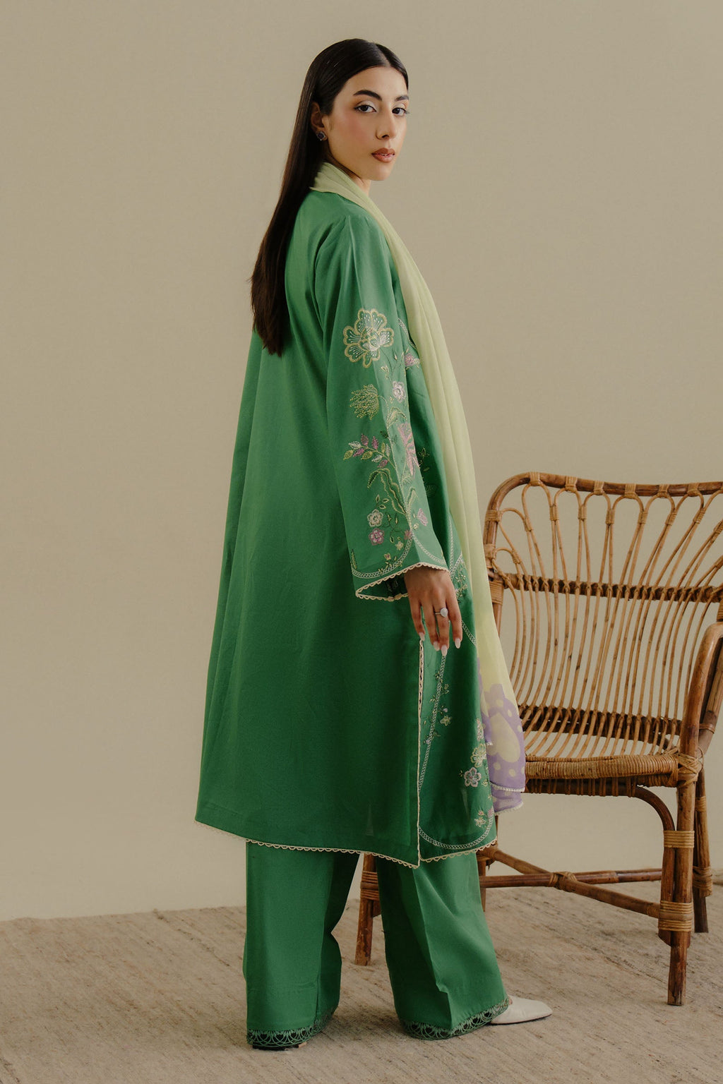 Coco Lawn Drop 2 Embroidered Eid Collection 2025 | Tara-8B - Mirha Fashion