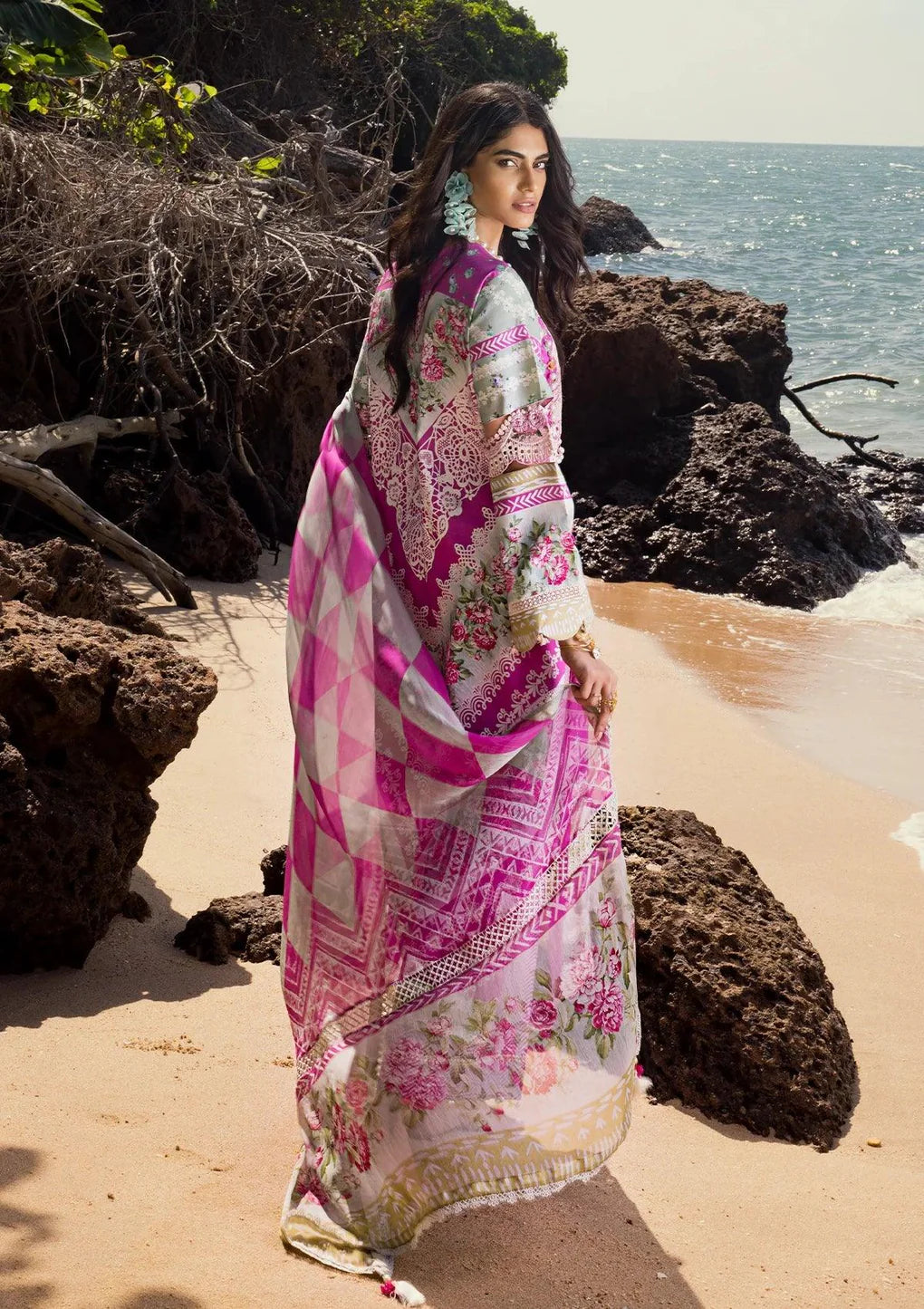 Elaf Signature Embroidered Lawn Collection  2024 | ESL 04B